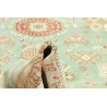 Tappeto Kazak Afghanistan 245x295 Azzurro Turch
