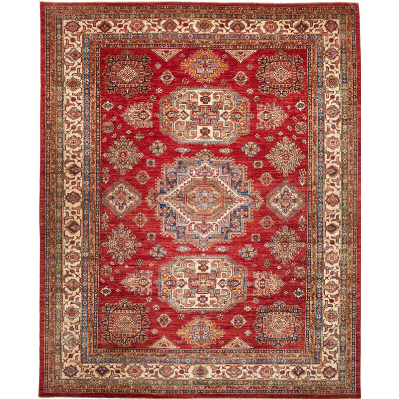 Tappeto Kazak Fine Pakistan 257x316 Rosso Crema