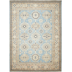 Rug Kazak Fine Pakistan 249x340 Sky Blue Cream