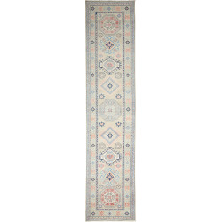 Rug Kazak Afghanistan 83x388 Beige Light Blue D