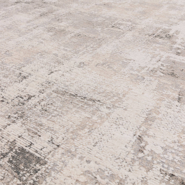 Tappeto Seville astratto beige tortora e grigio