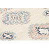 Rug Kazak Afghanistan 94x138 Beige Pink Dark Bl