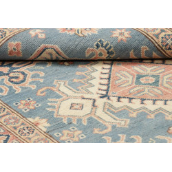 Tappeto Kazak Afghanistan 118x188 Blu Cielo Ros