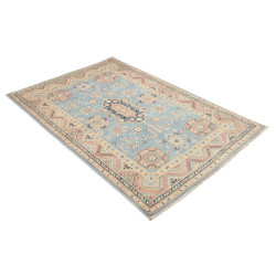 Tappeto Kazak Afghanistan 120x181 Azzurro Cielo