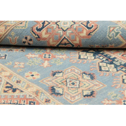 Tappeto Kazak Afghanistan 120x181 Azzurro Cielo