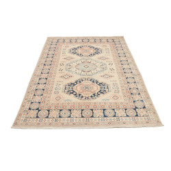 Tappeto Kazak Afghanistan 147x204 Crema Blu Pes