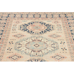 Tappeto Kazak Afghanistan 147x204 Crema Blu Pes