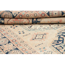 Tappeto Kazak Afghanistan 147x204 Crema Blu Pes