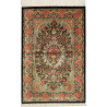 Tappeto Ghom Seta Persia 80x120 Nero Rosa Coral