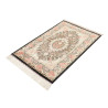 Tappeto Ghom Seta Persia 80x120 Nero Rosa Coral