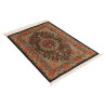 Tappeto Ghom Seta Persia 80x120 Nero Rosa Coral
