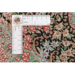 Tappeto Ghom Seta Persia 80x120 Nero Rosa Coral