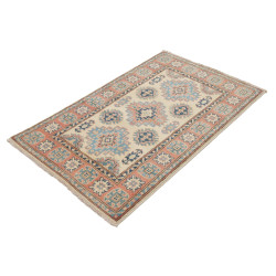 Tappeto Kazak Afghanistan 84x133 Crema Blu Chia