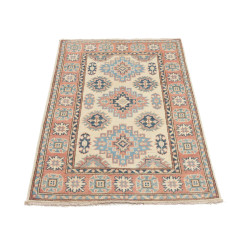 Tappeto Kazak Afghanistan 84x133 Crema Blu Chia