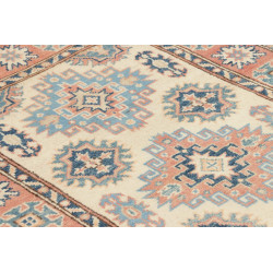 Tappeto Kazak Afghanistan 84x133 Crema Blu Chia