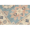 Tappeto Kazak Afghanistan 84x110 Azzurro Crema