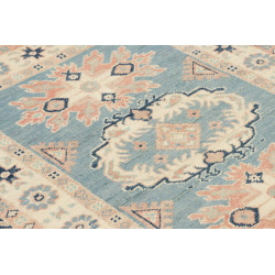 Tappeto Kazak Afghanistan 84x110 Azzurro Crema