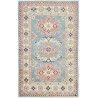 Tappeto Kazak Afghanistan 79x130 Azzurro Cielo