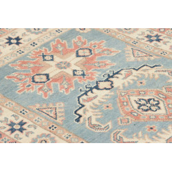 Tappeto Kazak Afghanistan 79x130 Azzurro Cielo