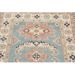 Tappeto Kazak Afghanistan 79x130 Azzurro Cielo