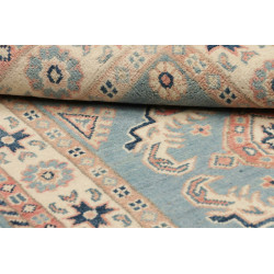Tappeto Kazak Afghanistan 79x130 Azzurro Cielo