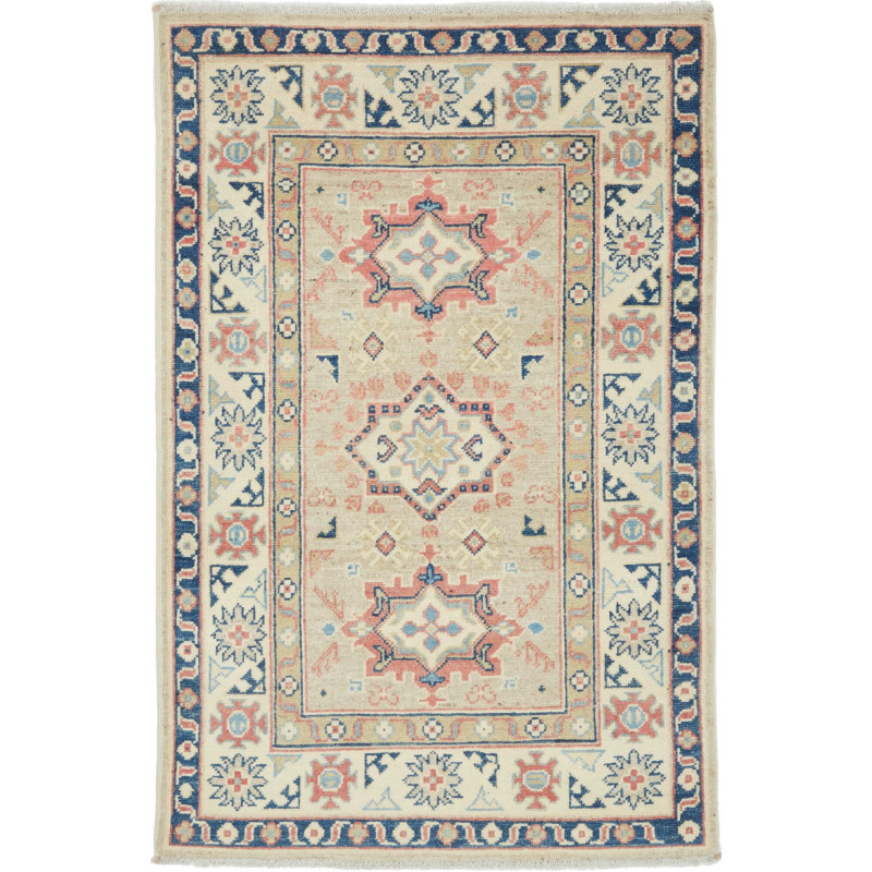 Tappeto Kazak Afghanistan 83x126 Crema Beige Co