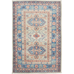 Rug Kazak Afghanistan 79x118 Grey Blue Sky Blue