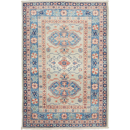 Tappeto Kazak Afghanistan 79x118 Grigioblu Ciel