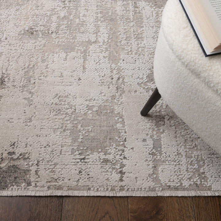 Rug Seville abstract beige and grey 200x300 cm