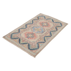 Tappeto Kazak Afghanistan 86x130 Beige Grigio C
