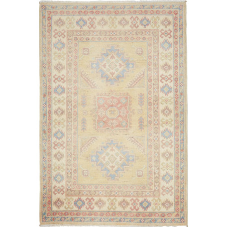 Tappeto Kazak Afghanistan 98x147 Giallo Beige C