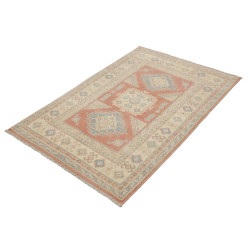 Rug Kazak Afghanistan 100x144 Coral Red Cream B