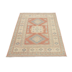 Rug Kazak Afghanistan 100x144 Coral Red Cream B
