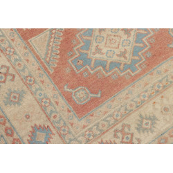Rug Kazak Afghanistan 100x144 Coral Red Cream B