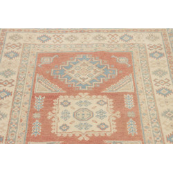 Rug Kazak Afghanistan 100x144 Coral Red Cream B