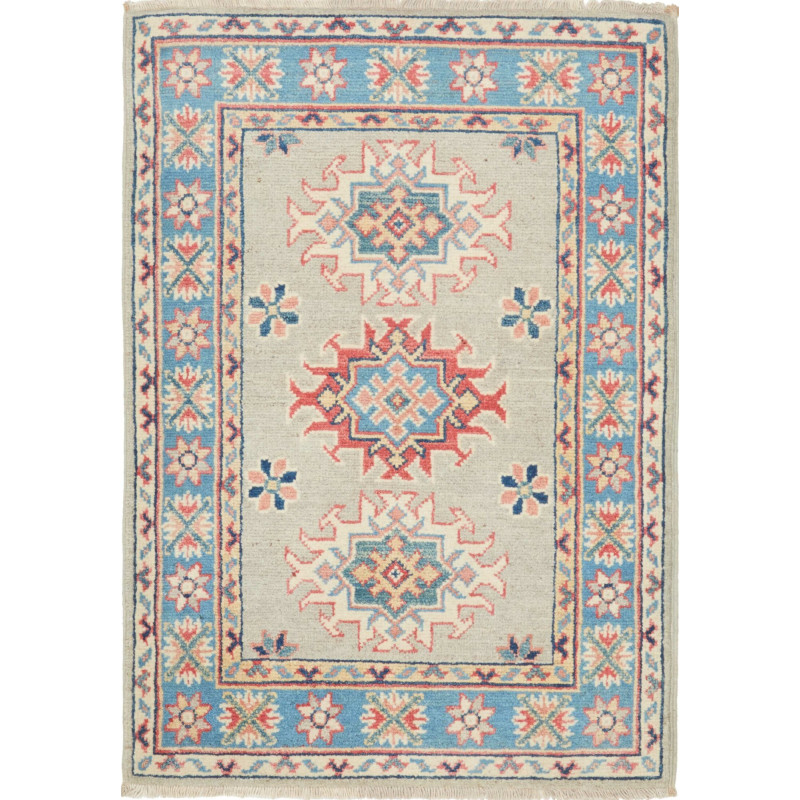Tappeto Kazak Afghanistan 64x90 Grigio Beige Az