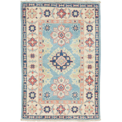 Tappeto Kazak Afghanistan 61x93 Azzurro Crema A