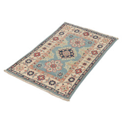 Tappeto Kazak Afghanistan 61x93 Azzurro Crema A