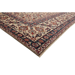 Tappeto Kashan Persia 308x480 Crema Blu Navy Ro