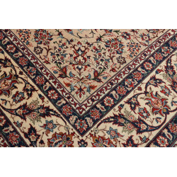 Tappeto Kashan Persia 308x480 Crema Blu Navy Ro