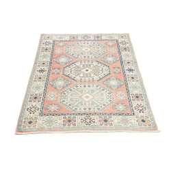 Tappeto Kazak Afghanistan 98x143 Rosa Antico Az