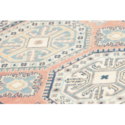 Tappeto Kazak Afghanistan 98x143 Rosa Antico Az