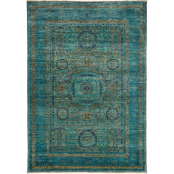 Tappeto Mamlouk Pakistan 123x179 Turchese Oro B