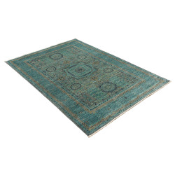 Tappeto Mamlouk Pakistan 123x179 Turchese Oro B