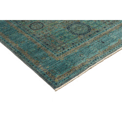 Tappeto Mamlouk Pakistan 123x179 Turchese Oro B