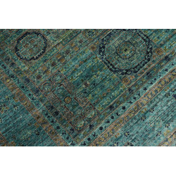 Tappeto Mamlouk Pakistan 123x179 Turchese Oro B