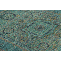 Tappeto Mamlouk Pakistan 123x179 Turchese Oro B