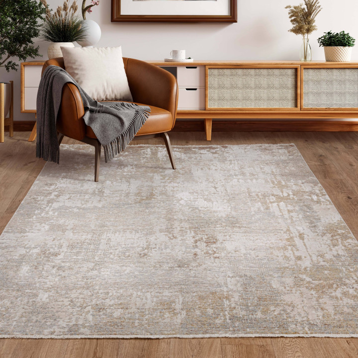 Tappeto Seville astratto beige tortora tocchi di