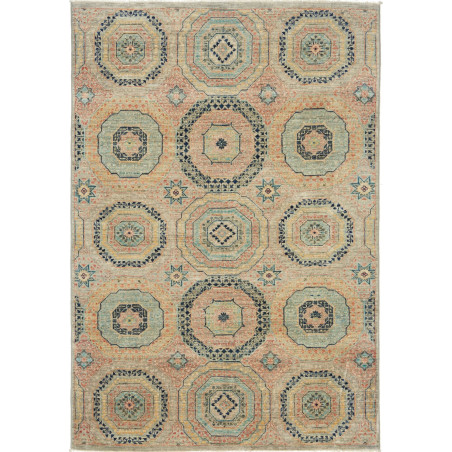 Tappeto Mamlouk Pakistan 123x179 Grigio Beige C
