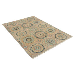 Tappeto Mamlouk Pakistan 123x179 Grigio Beige C